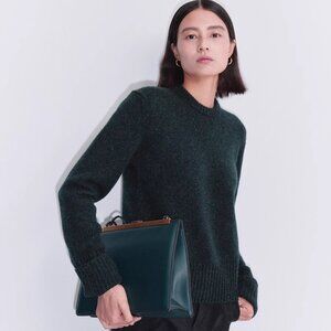 CHICJOC Women Italy Loro Piana fabric 100% cashmere sweater size 38